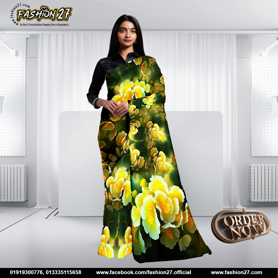 Luxurious Premium Digital Printed Saree