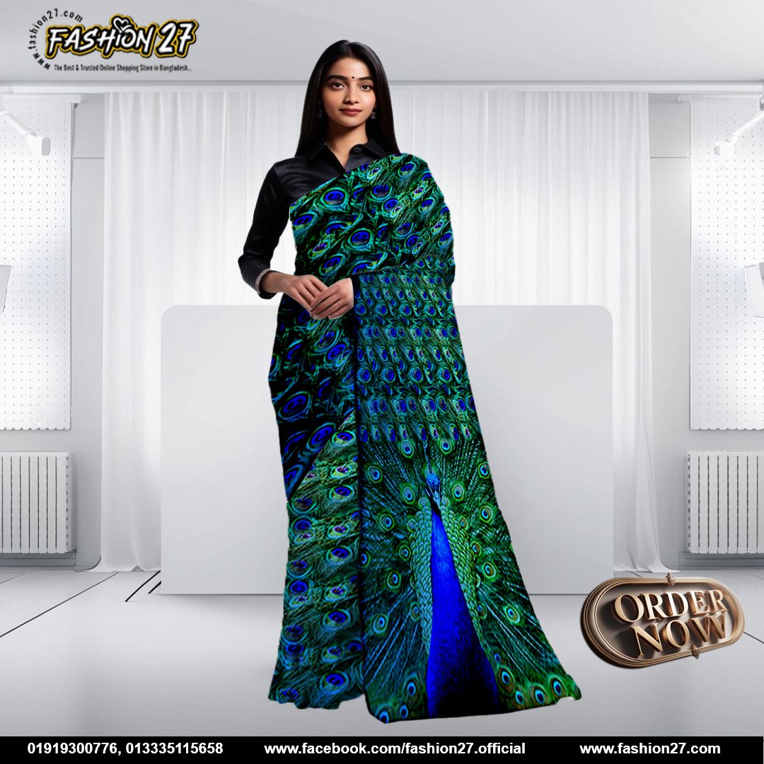 Luxurious Premium Digital Printed Saree